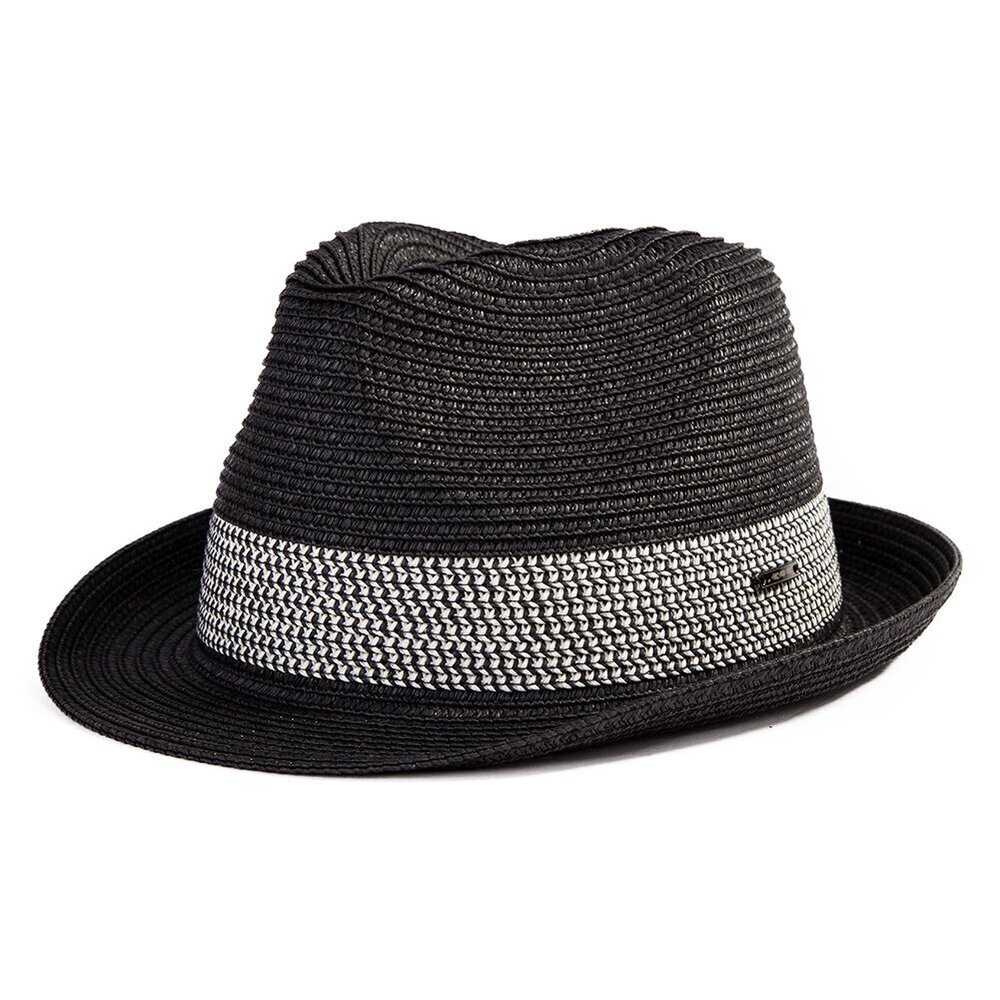 4822 Packable Straw Fedora Panama Sun Summer Beach Hat Cuban Trilby 64-66cm